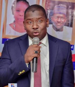 Sagir Musa The Commissioner making a Presentation