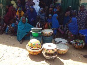 Milk collection centre in Riniyal