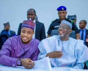 Commissioner for Special Duties, Mr Auwal Sankara with Gov. Umar Namadi of Jigawa state Commissioner for Special Duties, Mr Auwal Sankara with Gov. Umar Namadi of Jigawa state
