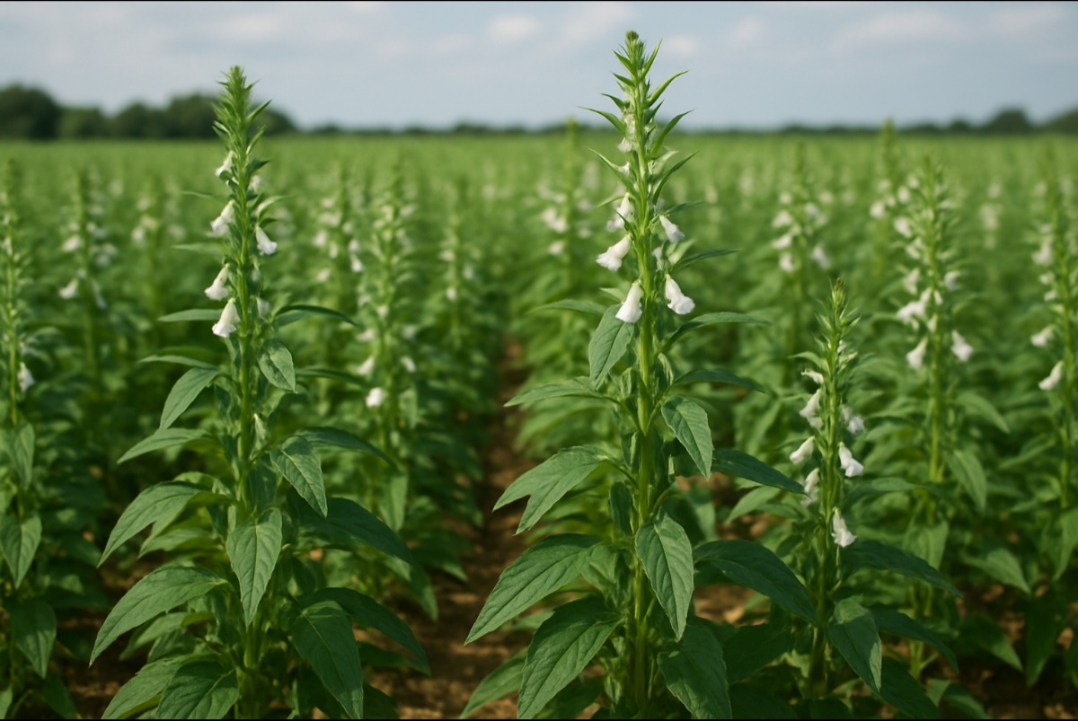 Sesame seed plantation
