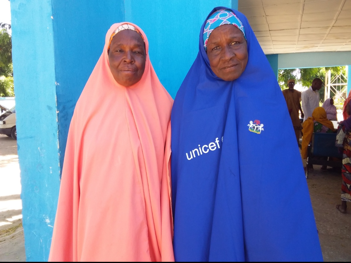 UNICEF’S supported community volunteers at one of the sites.