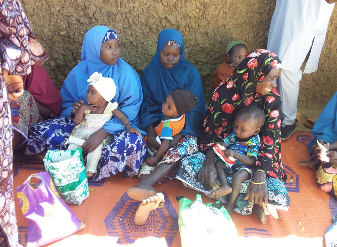A cross section of Caregivers at one of the sites in Sankara.