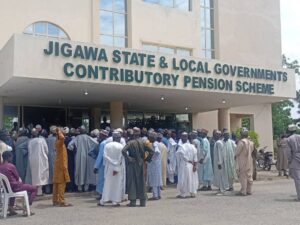 Cross section of the retirees at the pension House in Dutse Cross section of the retirees at the pension House in Dutse