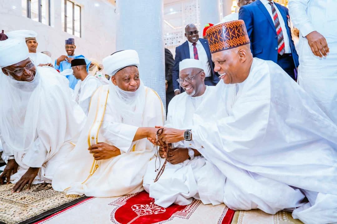 Sultan of Sokoto, Muhammadu Sa'ad Abubakar with Vice President Kashim Shettima in Gumel Sultan of Sokoto, Muhammadu Sa'ad Abubakar with Vice President Kashim Shettima in Gumel