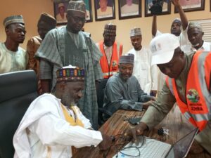 Secretary to the Jigawa State Government, Mr Bala Ibrahim being enrolled into the state Contributory Healthcare scheme IMG 20250613 WA0158