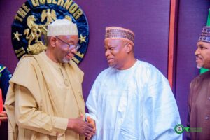 Gov. Umar Namadi and Dr Shuaibu Abubakar of Al Yaseen Agricultural company, Saudi Arabia Gov. Umar Namadi and Dr Shuaibu Abubakar of Al Yaseen Agricultural company, Saudi Arabia