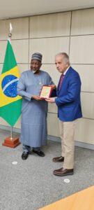 Nigeria’s Defence Minister with Brazilian Counterpart