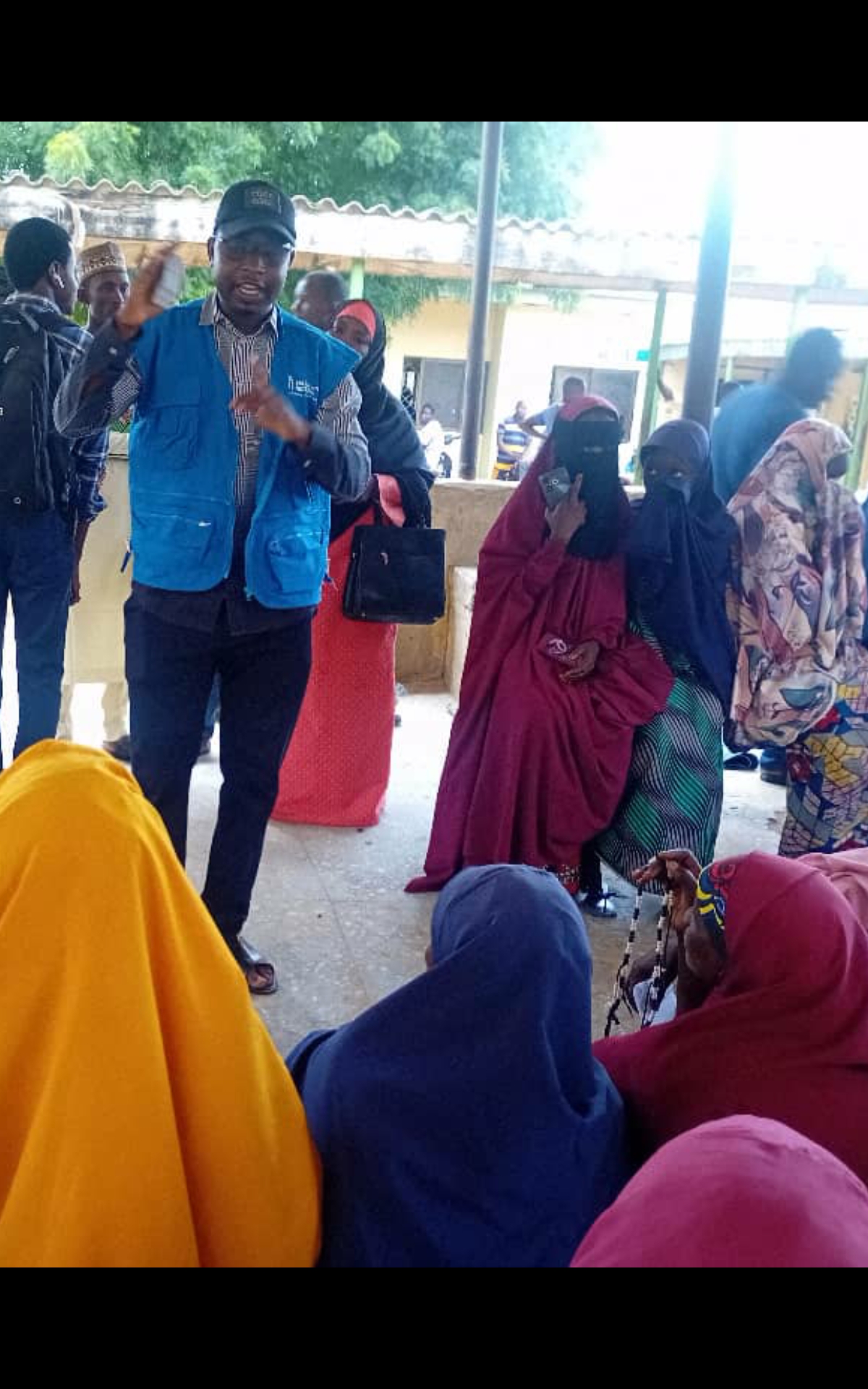 Ahmed Sani, FP Service Provider interacting with women of reproductive age on Family Planning at a facility in Wudil. Ahmed Sani, FP Service Provider interacting with women of reproductive age on Family Planning at a facility in Wudil.